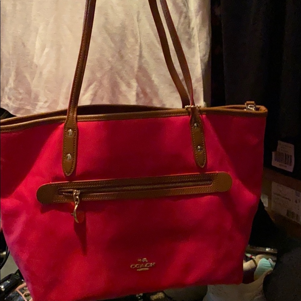 Hot Pink Coach purse